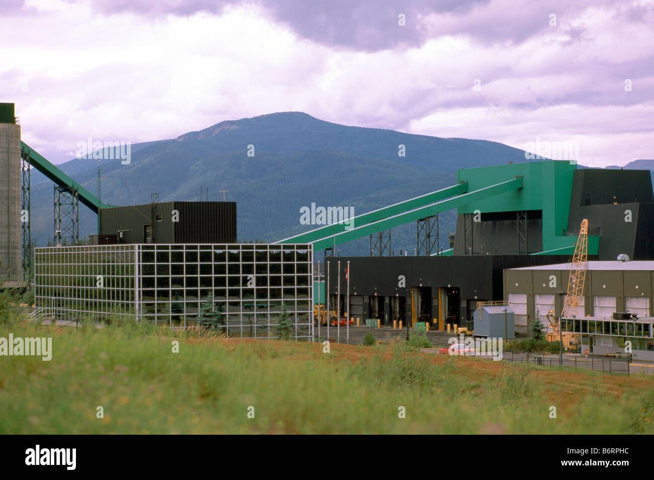 Le Quintette Coal Mine dans 'Tumbler Ridge' dans le Nord de la Colombie-Britannique, Canada Banque D'Images