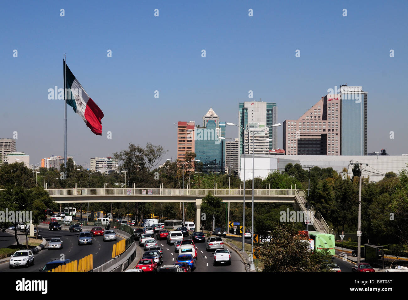 Des toits de la ville de Mexico Banque D'Images