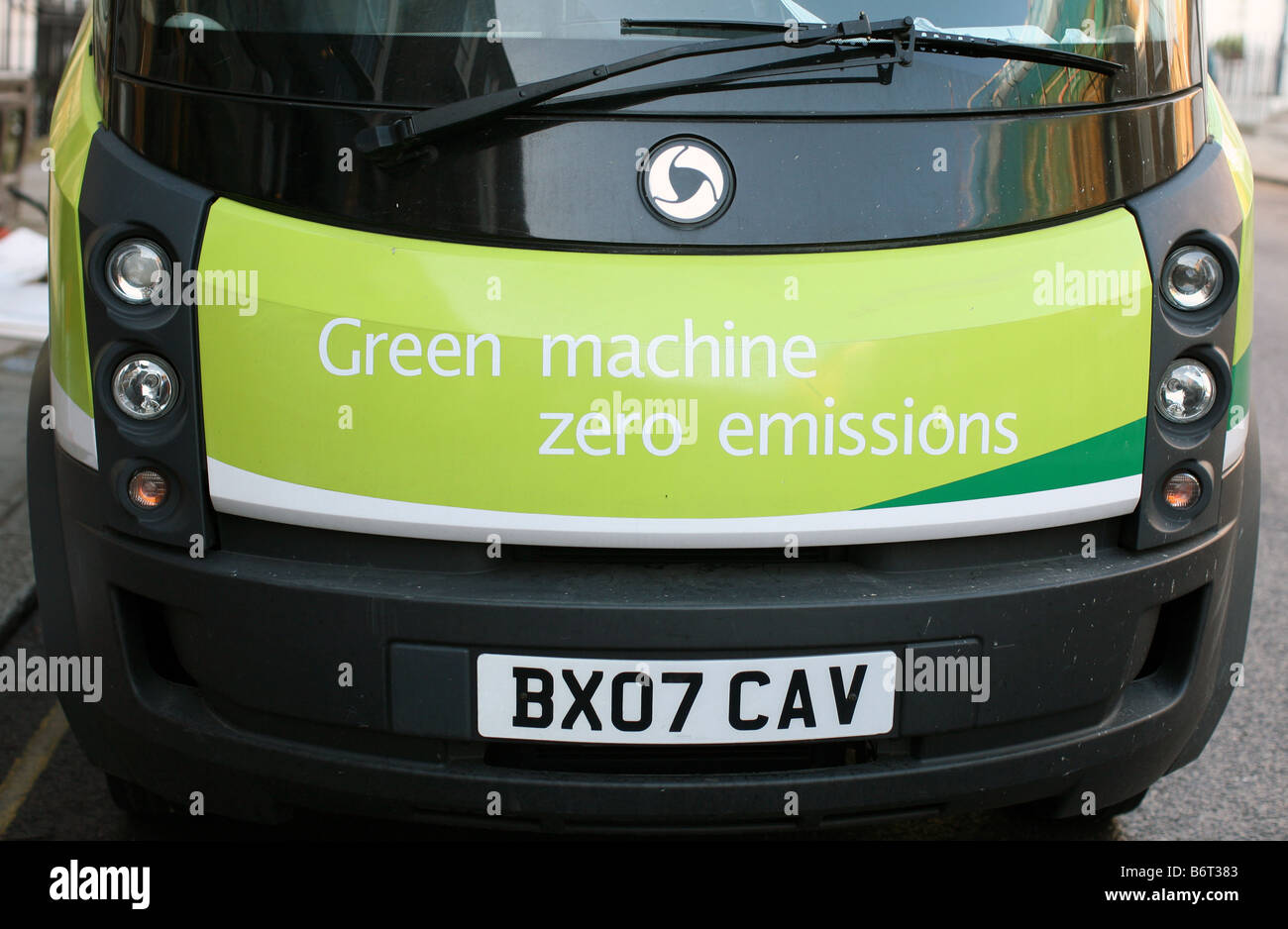 Chariot électrique utilisé par le département d'entretien, Londres Banque D'Images