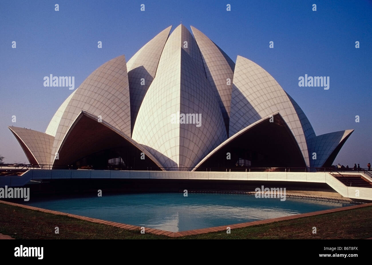 Le Temple du Lotus, ( de la secte Bahá'í ) Delhi Inde Banque D'Images