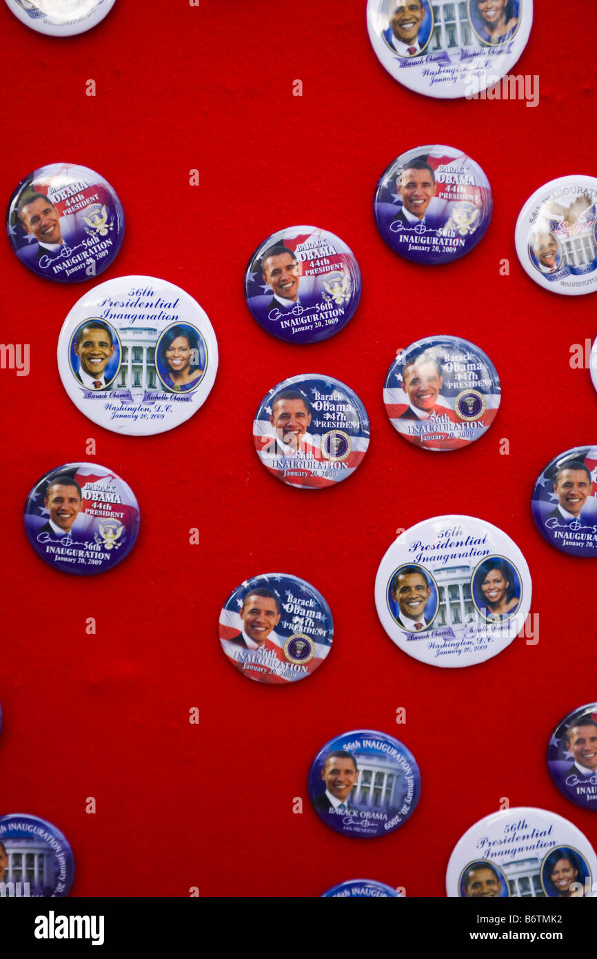 Boutons d’Obama Banque D'Images