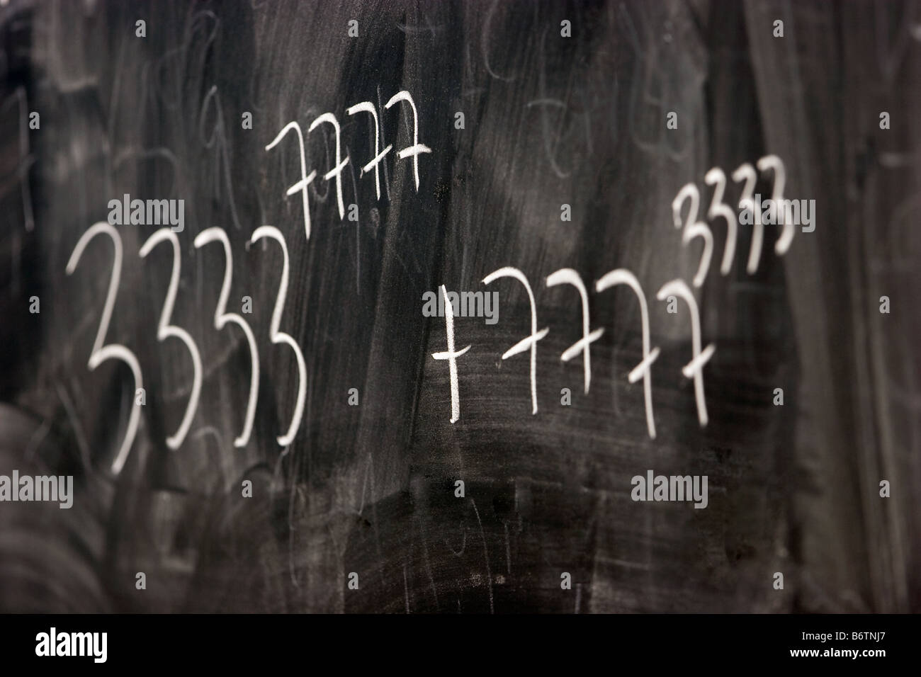 Des formules mathématiques sur tableau noir Banque D'Images