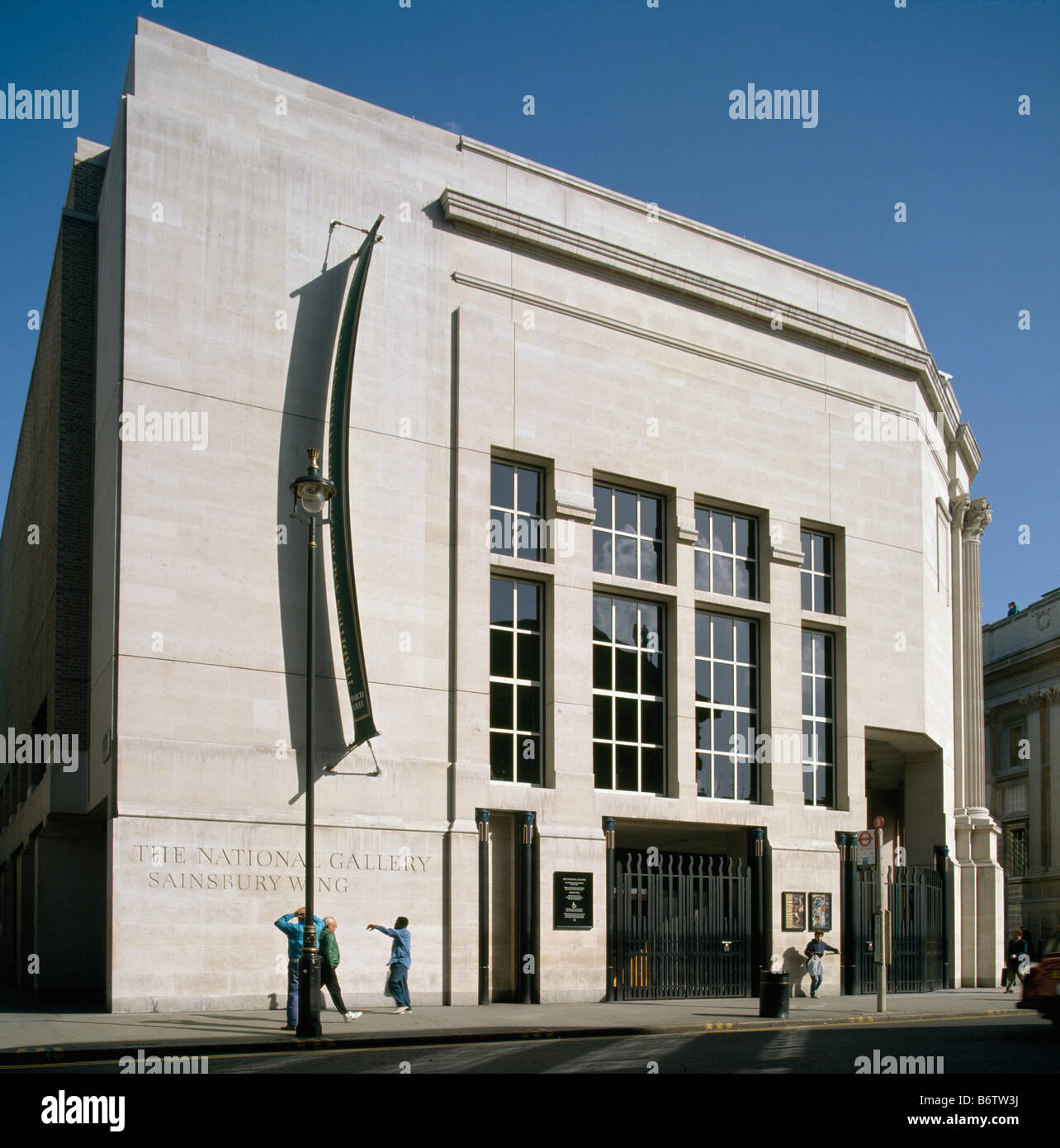 National Gallery Sainsbury Wing Banque D'Images