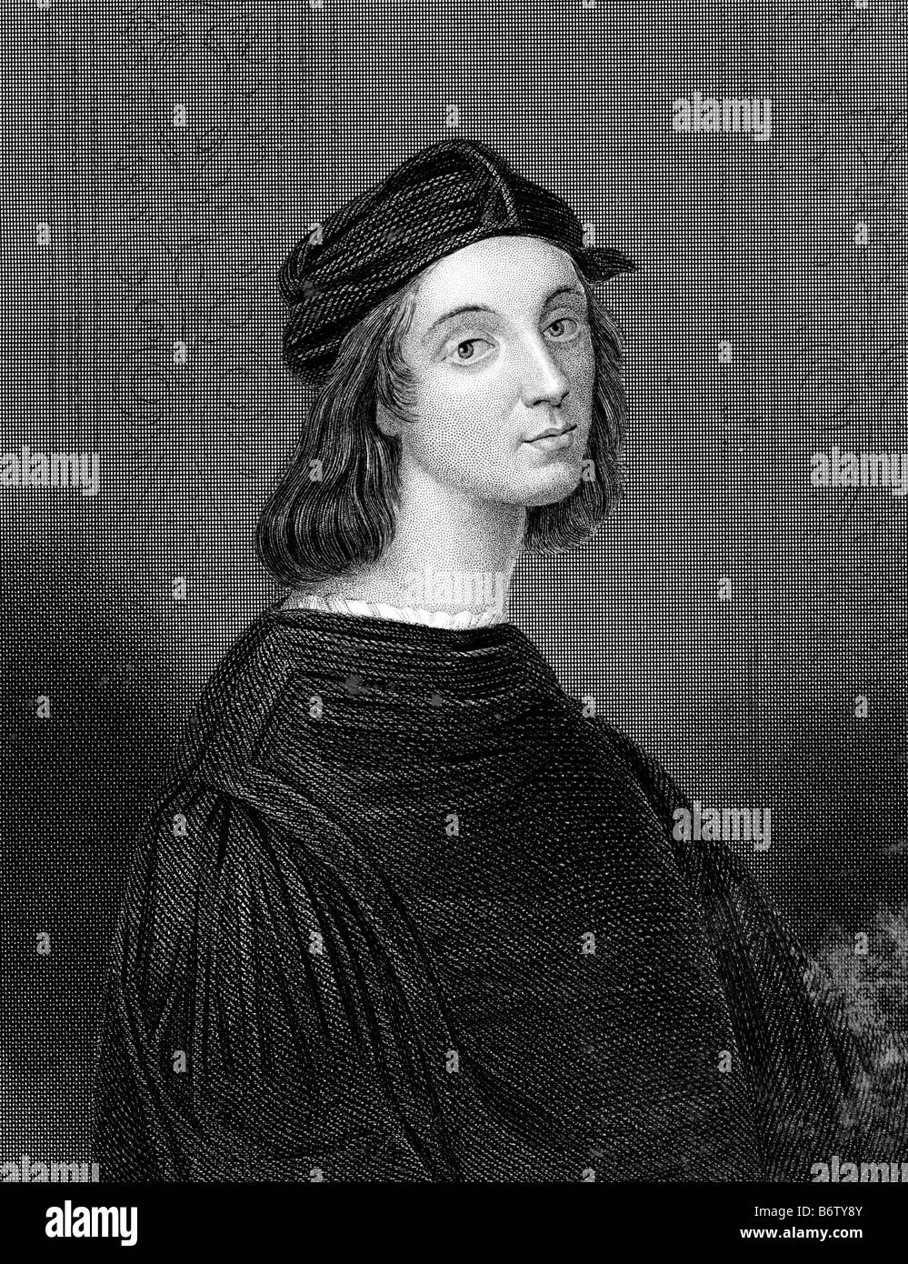 RAFFAEL peintre et architecte de la Renaissance italienne 1483 à 1520 Banque D'Images