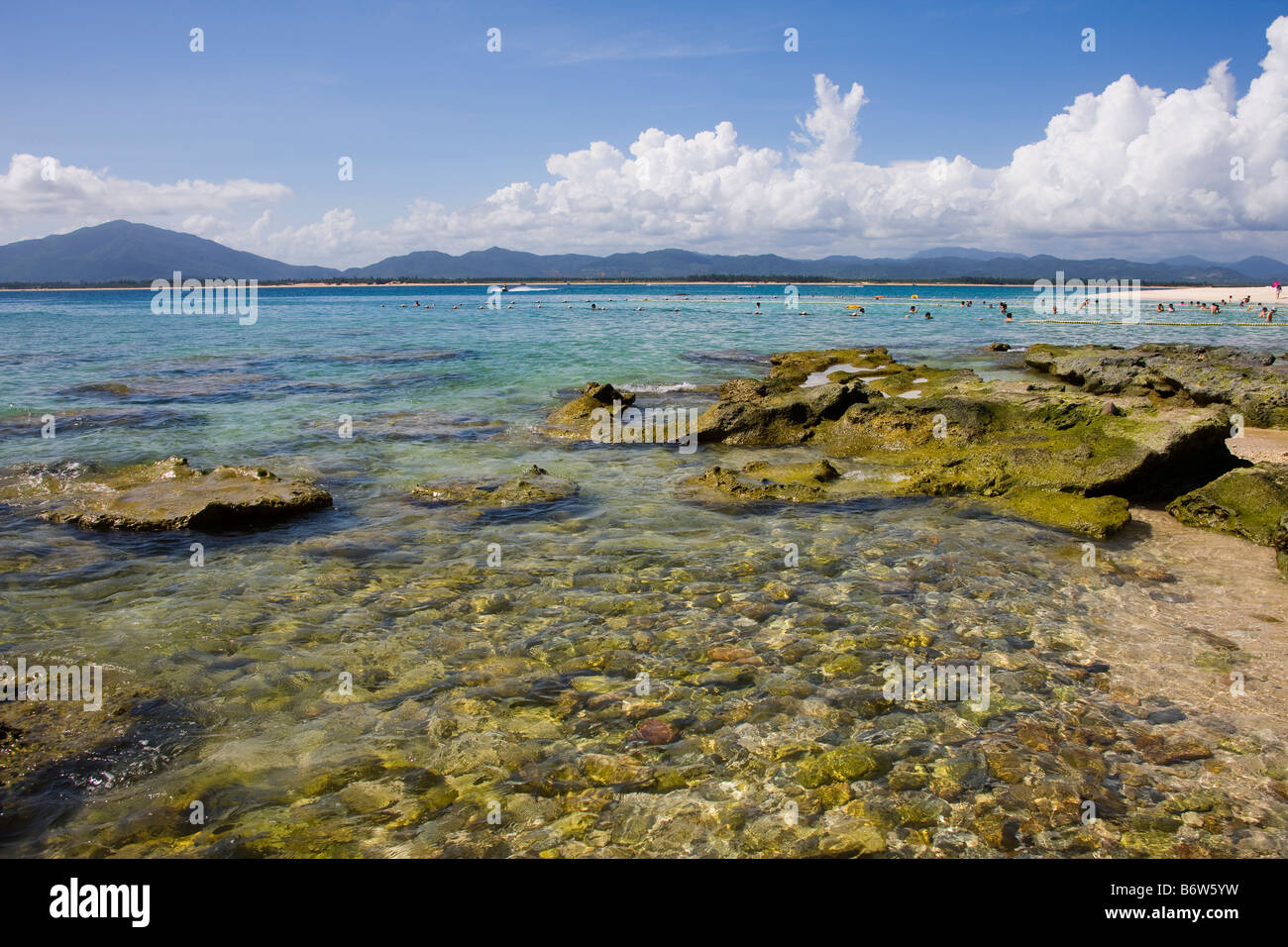 La Chine, l'Asie orientale,Chinois,Asia,plage,Sanya Hainan Banque D'Images