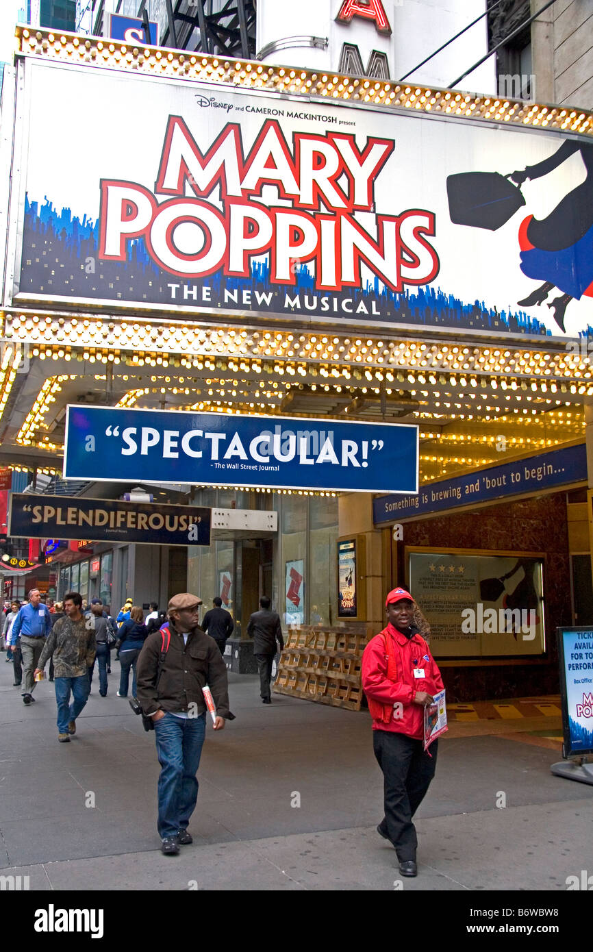 Marry Poppins Broadway à Manhattan New York City New York USA Banque D'Images