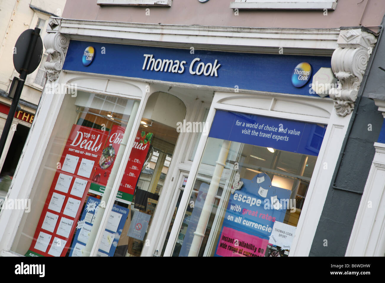 Thomas Cook Travel Agents magasin à Maldon Essex Banque D'Images