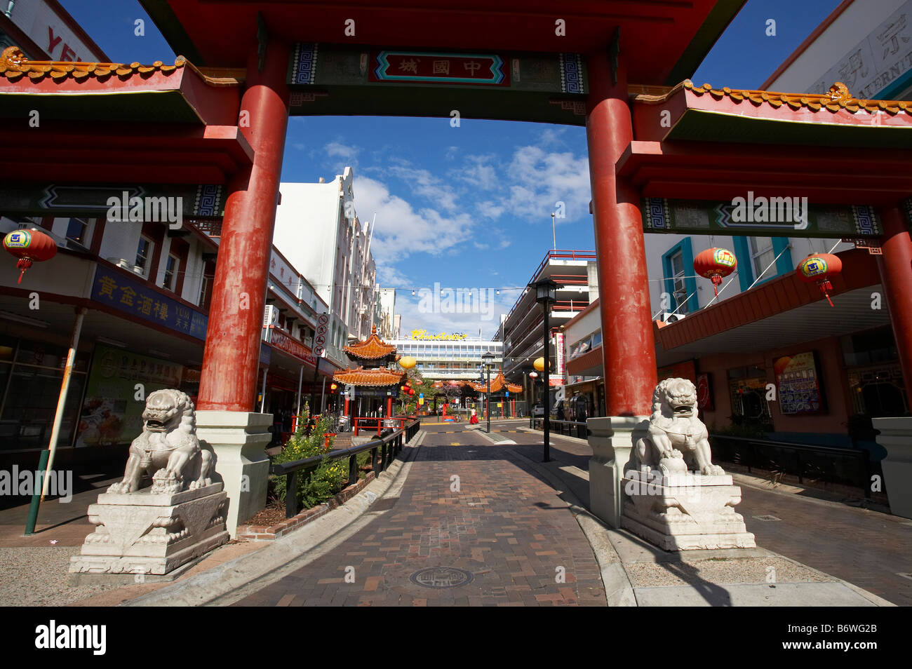 Chinatown Gateway Fortitude Valley Brisbane Queensland Australie Banque D'Images