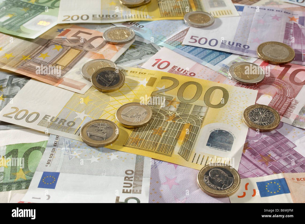 La monnaie européenne Banque D'Images