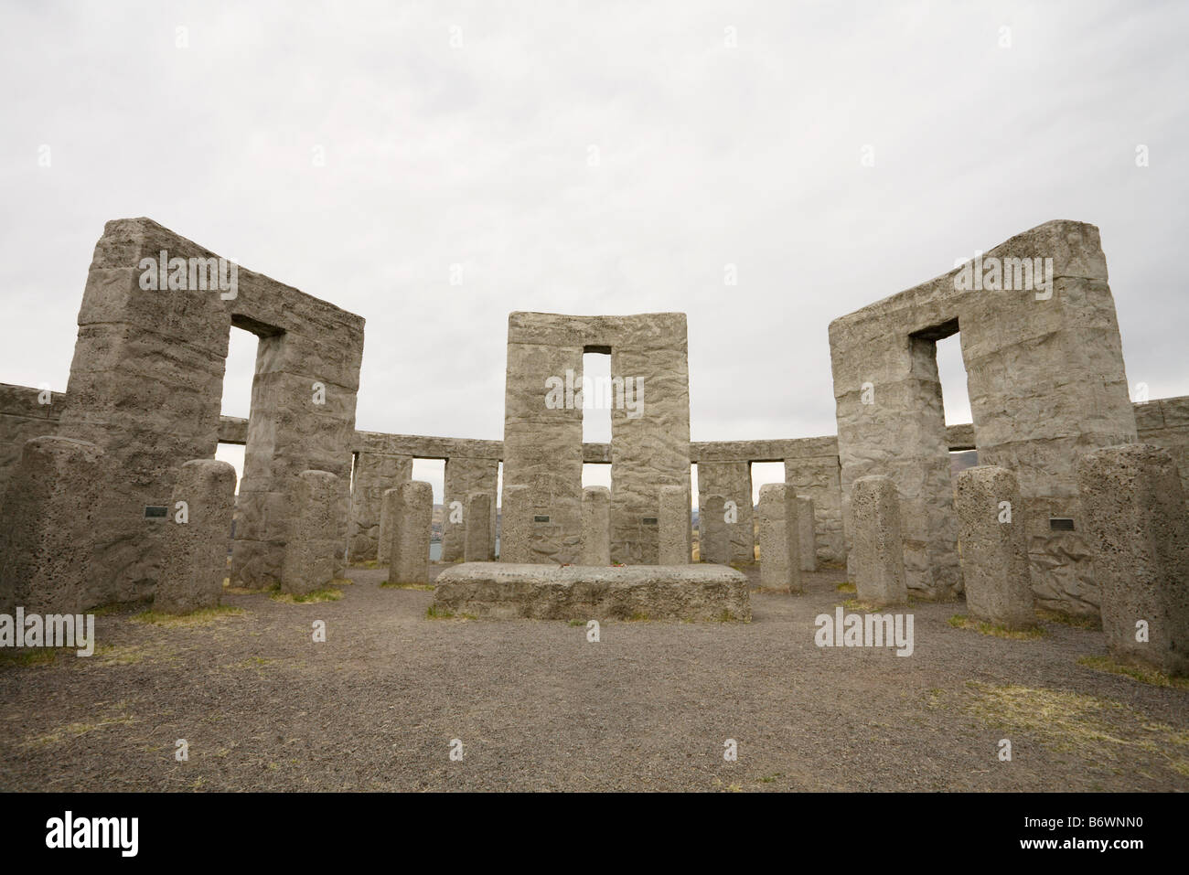 Stonehenge replica dans l'état de Washington Banque D'Images