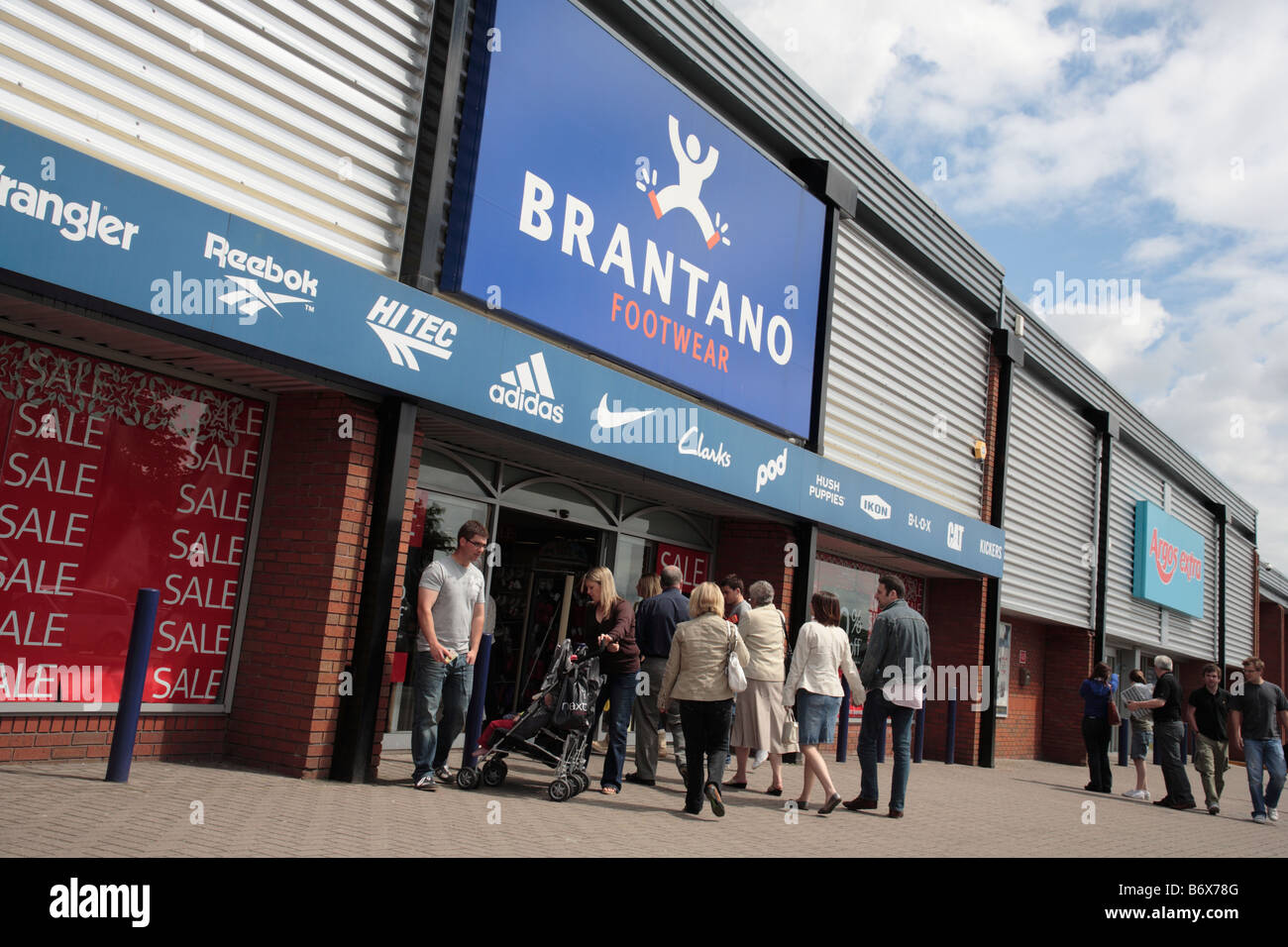 Magasin Brantano, Festival Retail Park, Stoke-on-Trent Banque D'Images