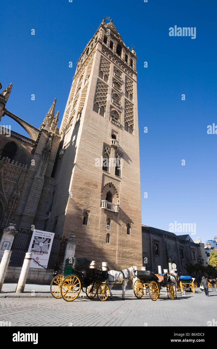 La tour Giralda de Séville Espagne Banque D'Images