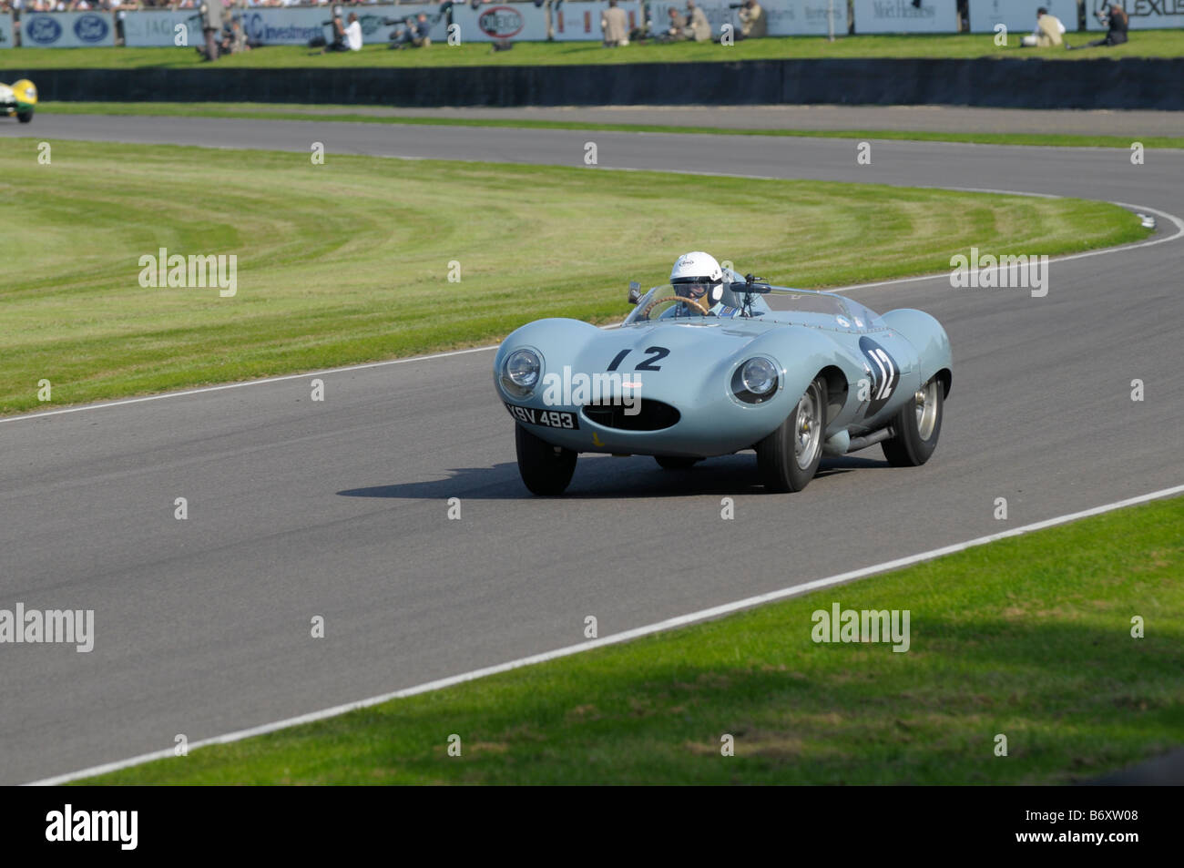 Goodwood Revival meeting septembre 2008 Jaguar D type 3441cc 1956 Stefan Ziegler Banque D'Images