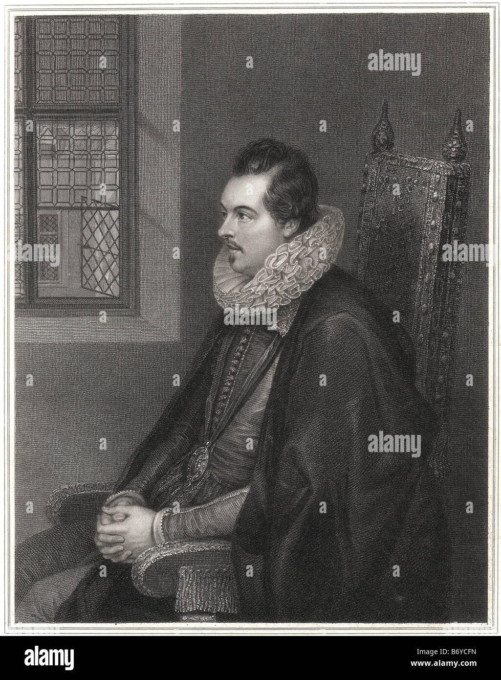 Charles Blount (pr. blunt), 8e baron et de Mountjoy, 1er comte de Devonshire (1563 - 3 avril 1606) était un noble anglais et vendu Banque D'Images