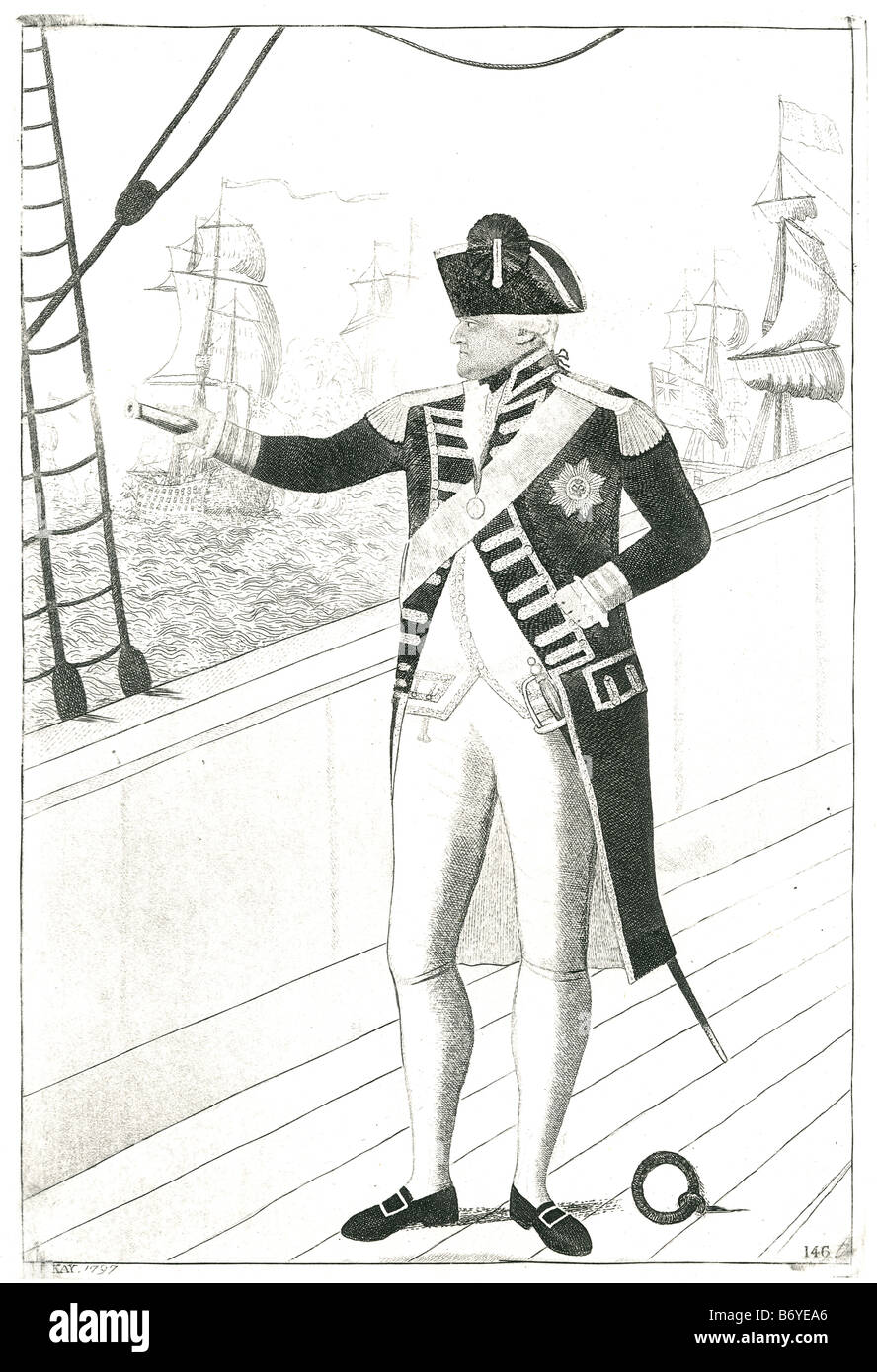 Adam Duncan, 1er vicomte Duncan (1 juillet 1731 - 4 août 1804) était un amiral britannique qui a défait la flotte néerlandaise au large de Camperdown Banque D'Images