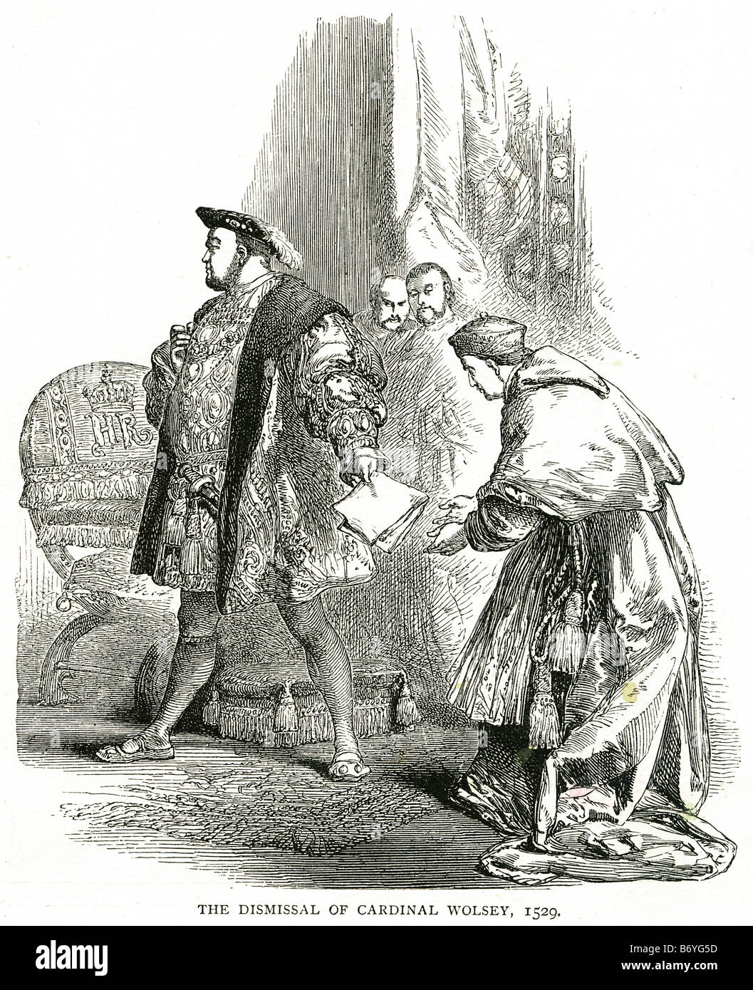 Le Cardinal Wolsey Thomas 1529 licenciement (c.1471 - 29 novembre 1530), qui est né à Ipswich, Suffolk, Angleterre, était un Anglais st Banque D'Images