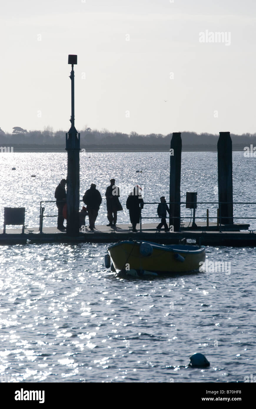 Emsworth Harbour le jour de Noël 2008 Banque D'Images