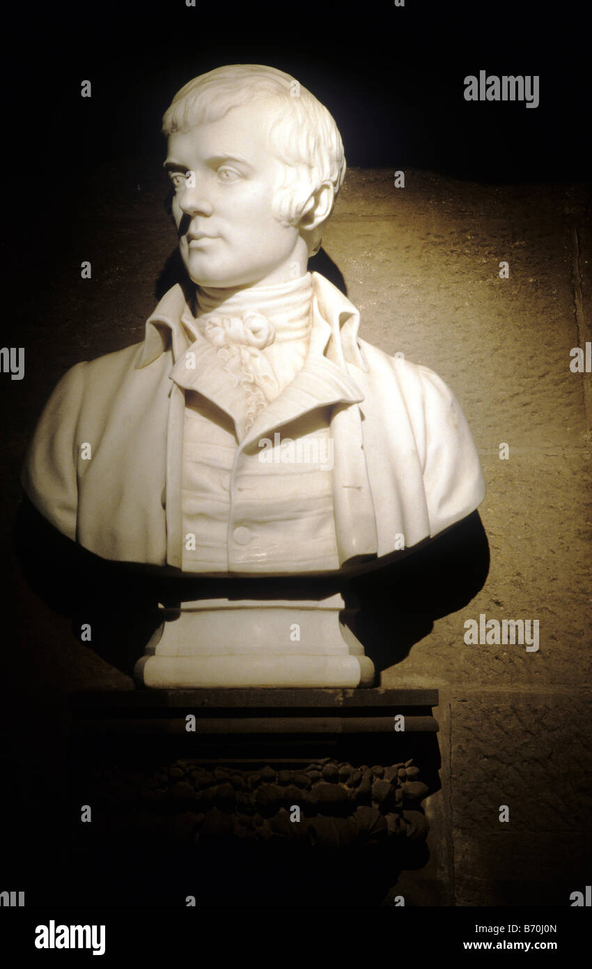 Stirling Monument Wallace buste de Robbie Robert Burns Hall of Fame Ecosse poète britannique figure littéraire écossais Banque D'Images