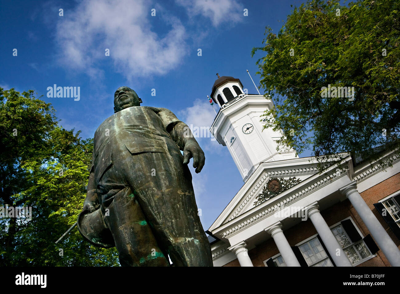 Le Suriname, Paramaribo, Statue de l'ancien homme d'Jopie Pengel à la place de l'indépendance. Banque D'Images