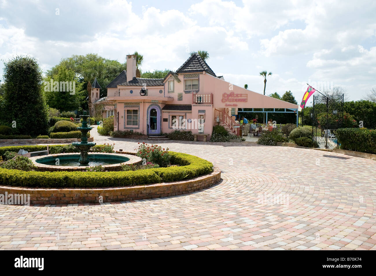 Chalet Suzanne Country Inn et restaurant, situé dans le lac des collines, au nord de Lake Wales, en Floride. Construit en 1931. Banque D'Images