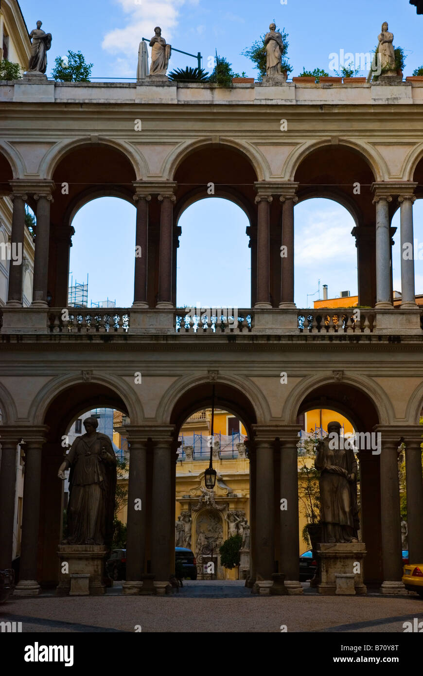 Palazzo Ruspoli dans centro storico le vieux quartier de Rome Italie Europe Banque D'Images