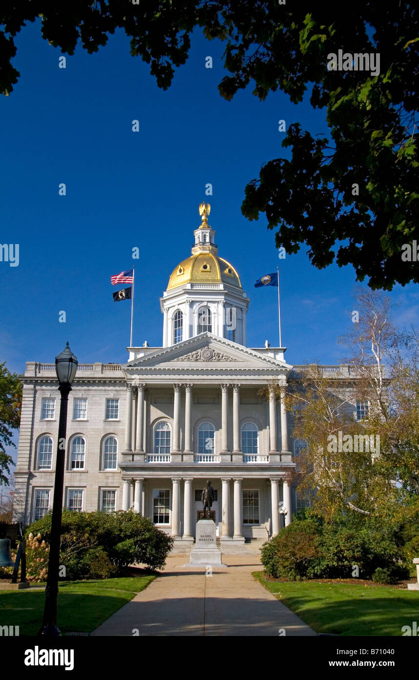 Le New Hampshire State House est le State Capitol building situé à Concord dans le New Hampshire USA Banque D'Images
