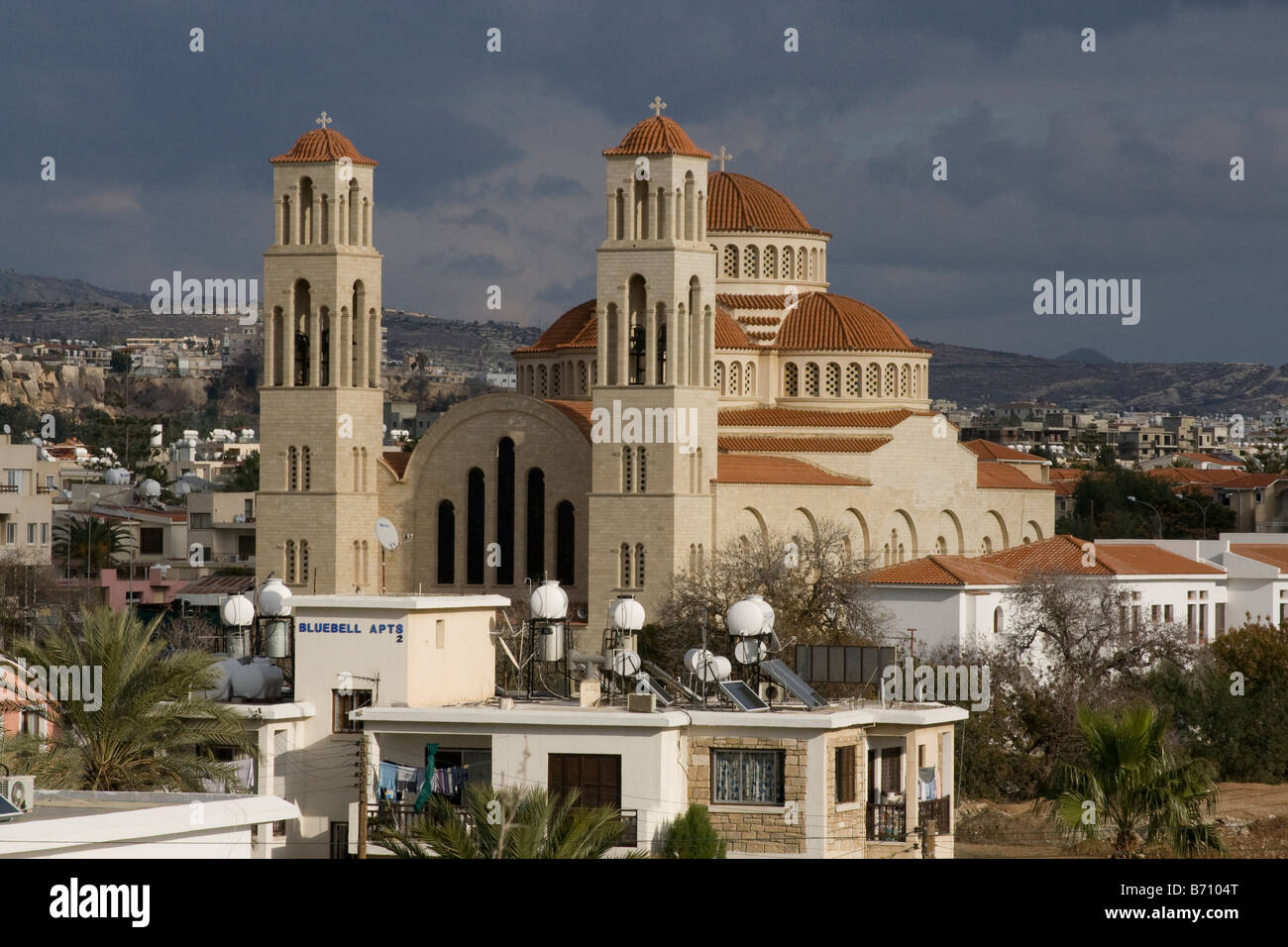 Paphos, Chypre Église Banque D'Images