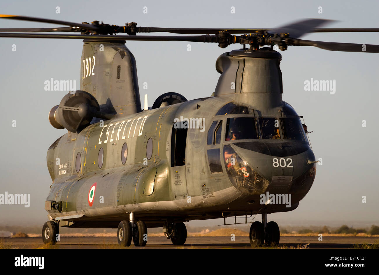 Ch-47 Chinook italiens opérant en Afghanistan Banque D'Images