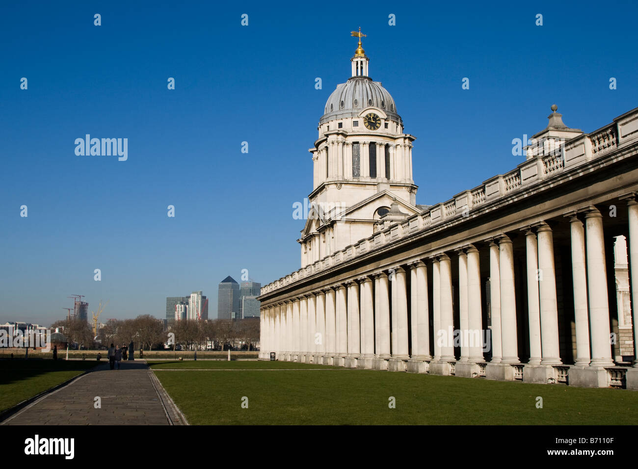 Old Royal Naval College de Greenwich, Londres Banque D'Images