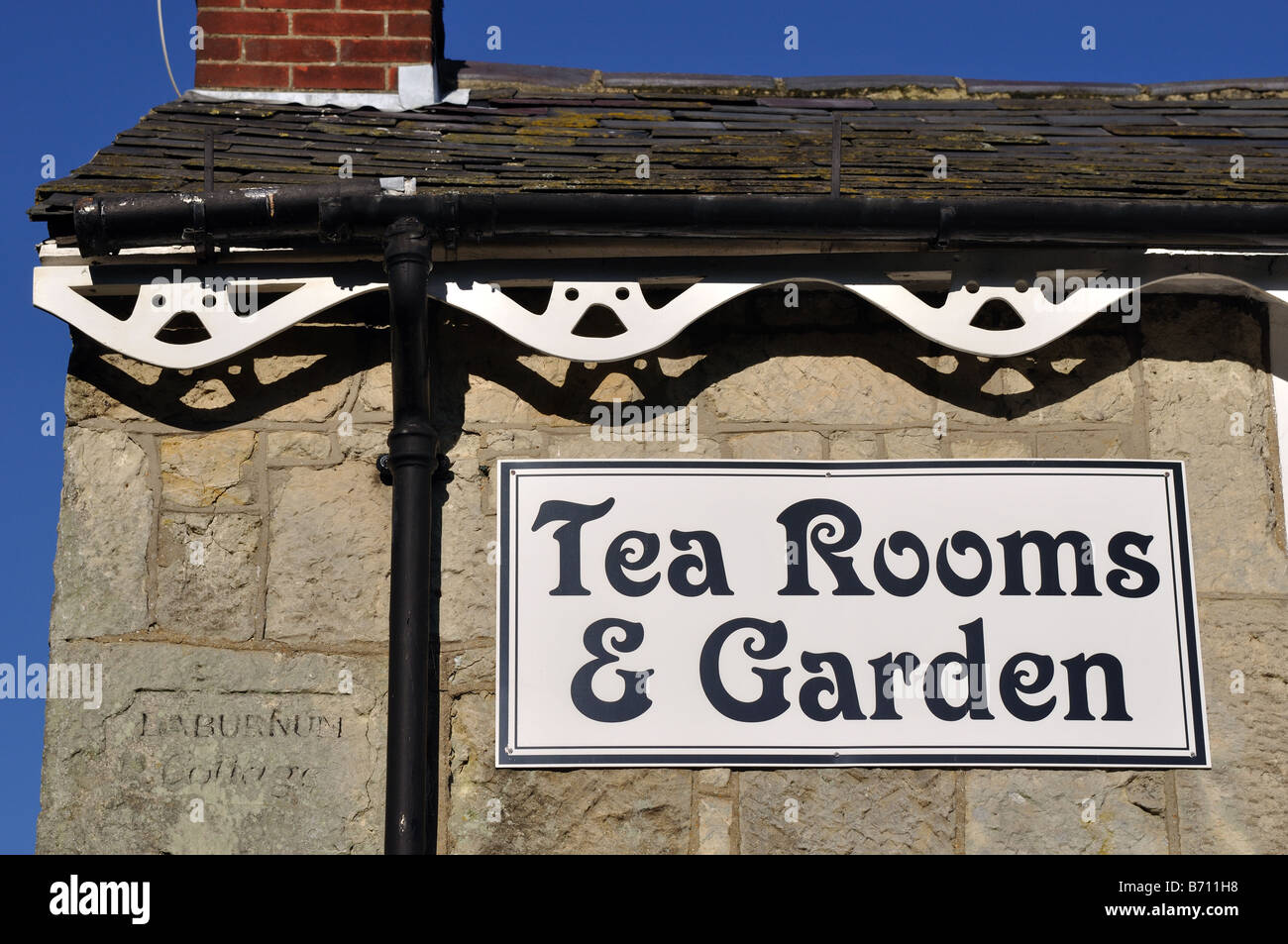 Tea Rooms à Shanklin, Ile de Wight, Angleterre, Royaume-Uni, GB. Banque D'Images