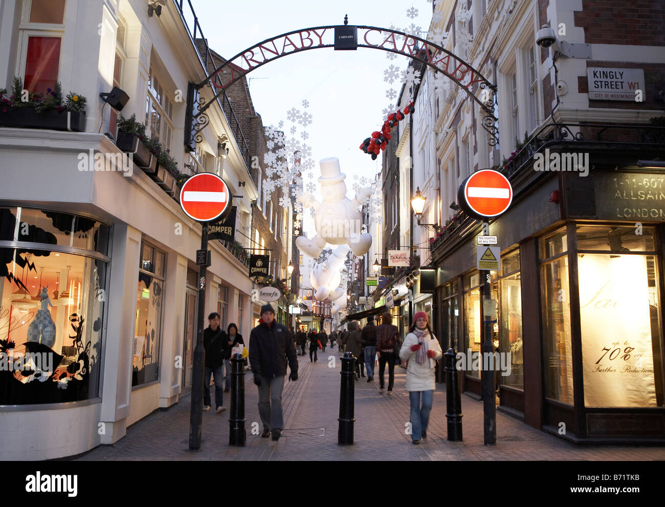 Bienvenue à Carnaby Street Soho Londres UK Europe Banque D'Images