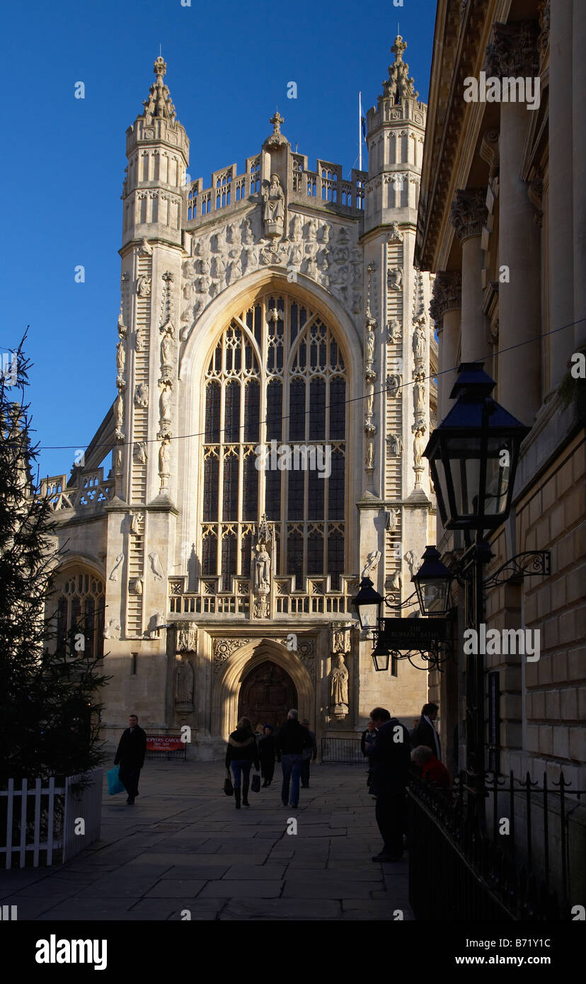 L'Abbaye de Bath, Bath, Angleterre, Royaume-Uni Banque D'Images