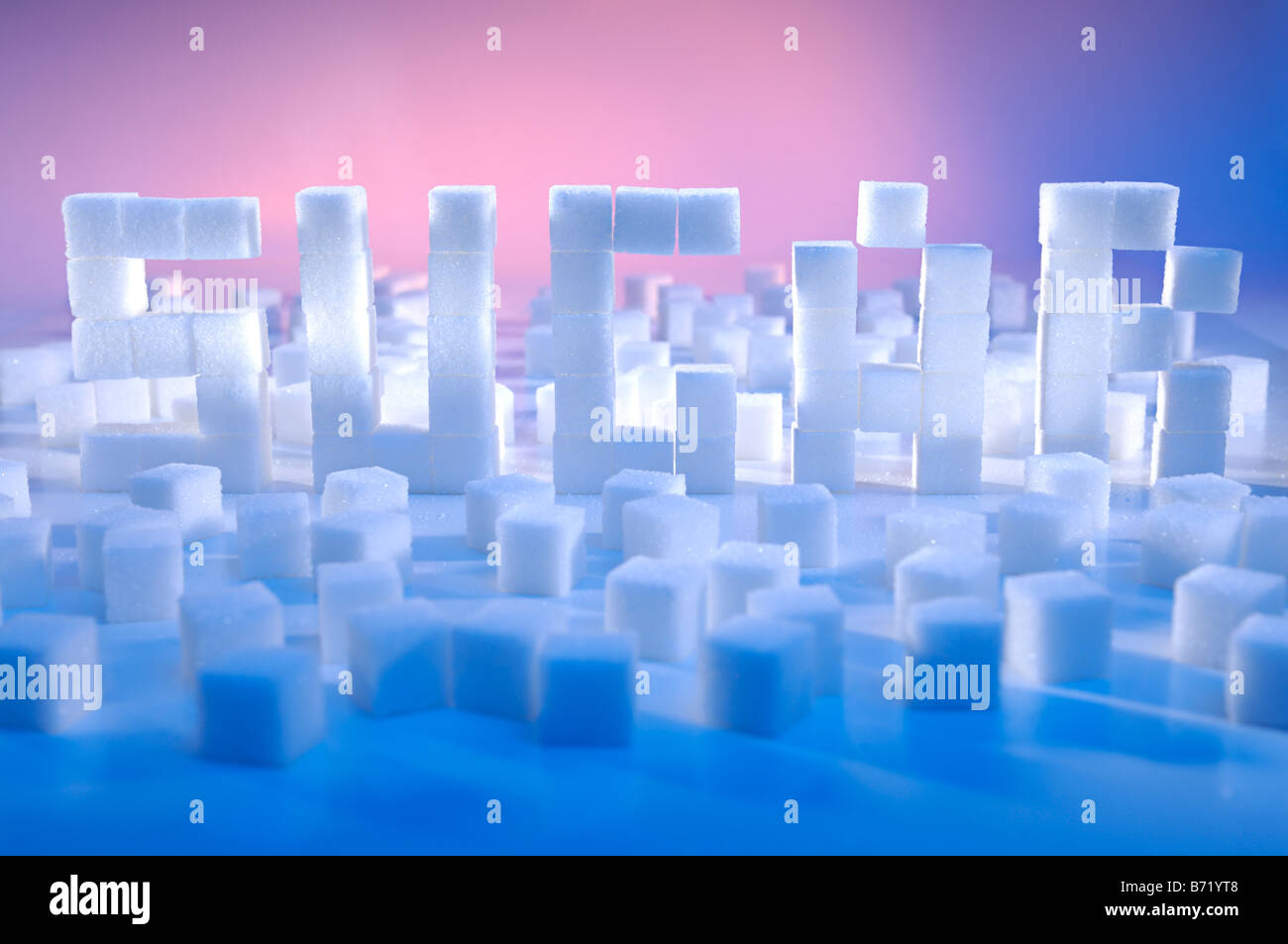 Sucre en cubes Banque D'Images