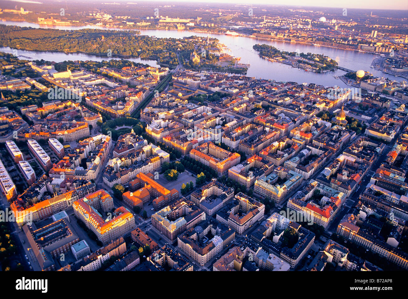 Vue aérienne DE STOCKHOLM SUÈDE Banque D'Images