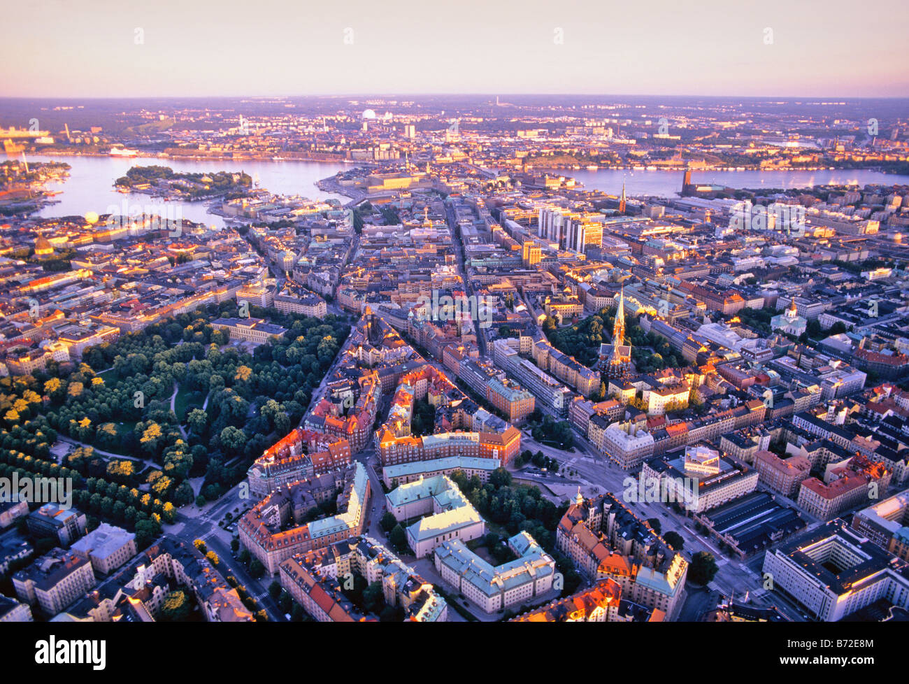 Vue aérienne DE STOCKHOLM SUÈDE Banque D'Images