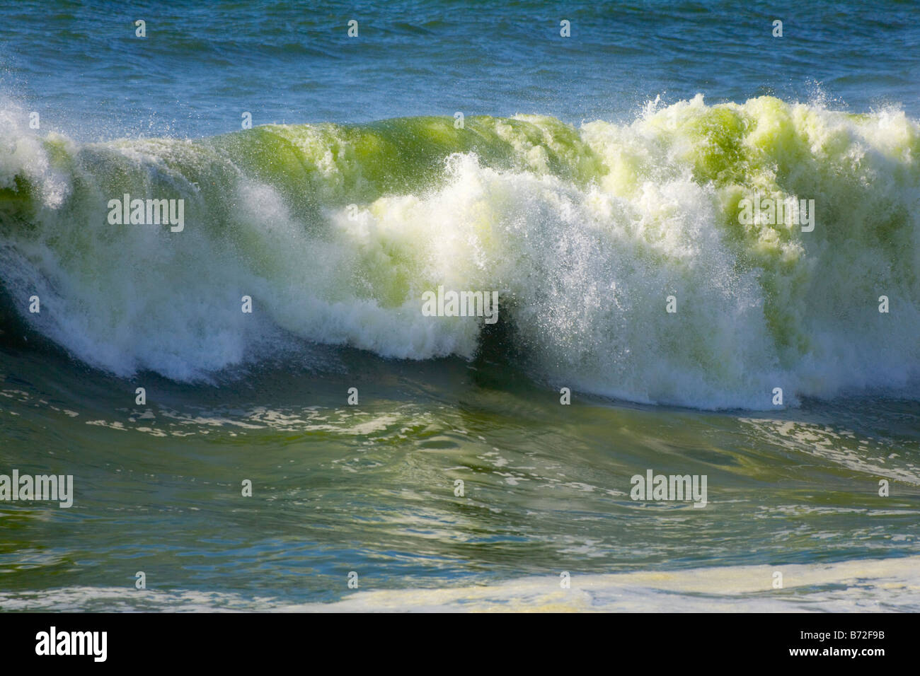 Les grandes vagues de l'océan Renaca beach près de Vina del Mar Chili Banque D'Images