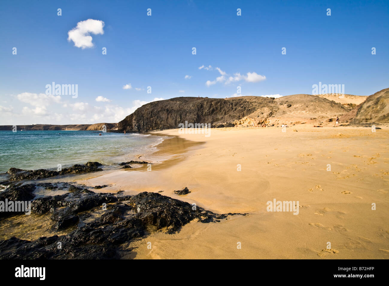 Playas de Papagayo, Lanzarote, Îles Canaries Banque D'Images