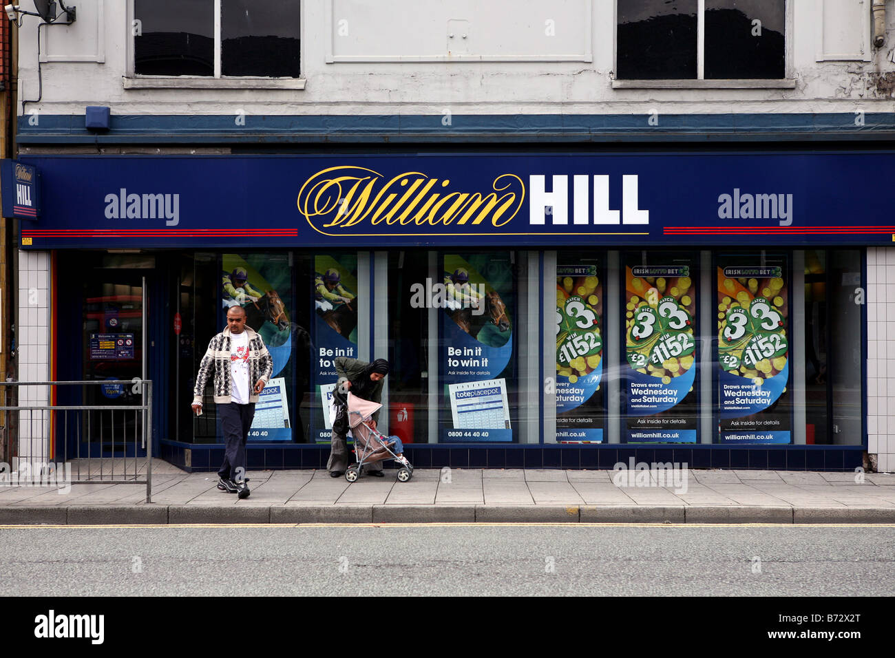 Scott gruhl bookmakers William Hill Manchester Banque D'Images