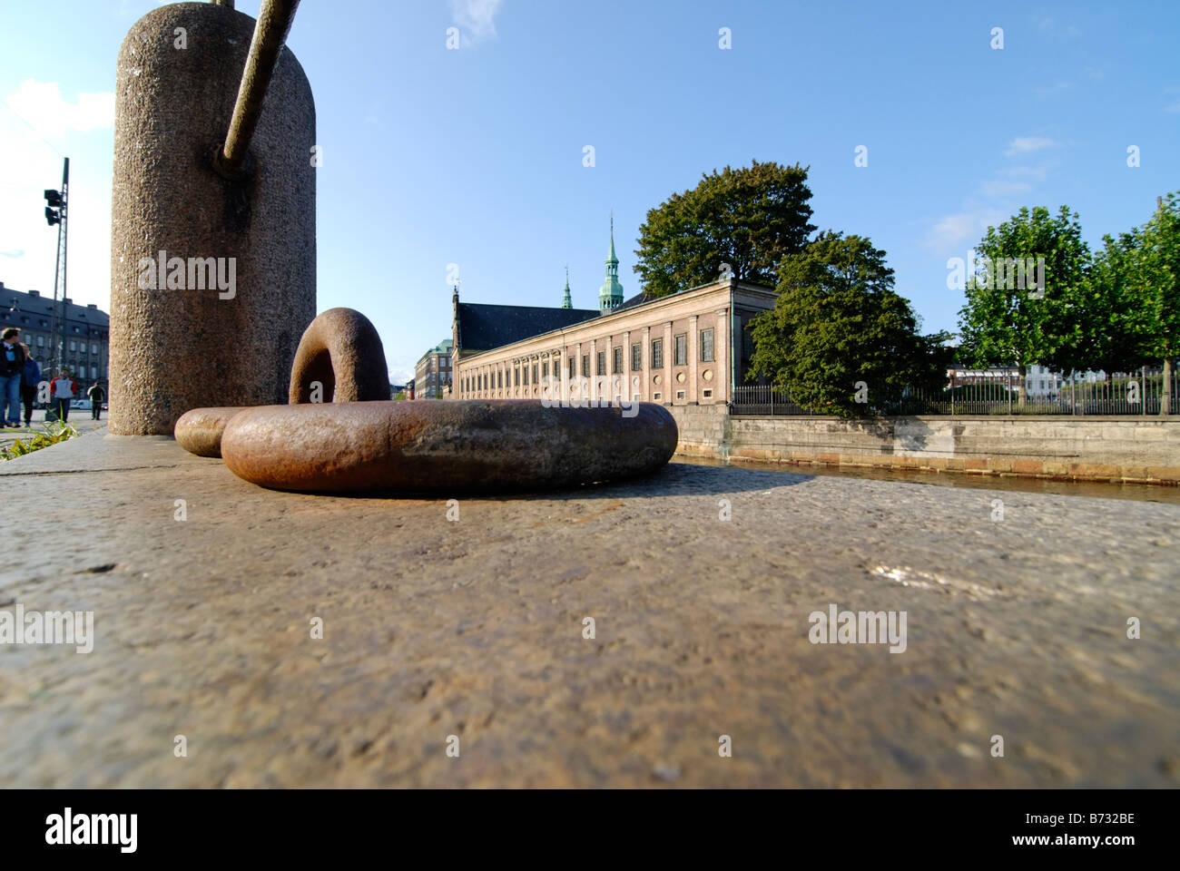De près de l'anneaux d'amarrage Copenhagen Danemark Banque D'Images