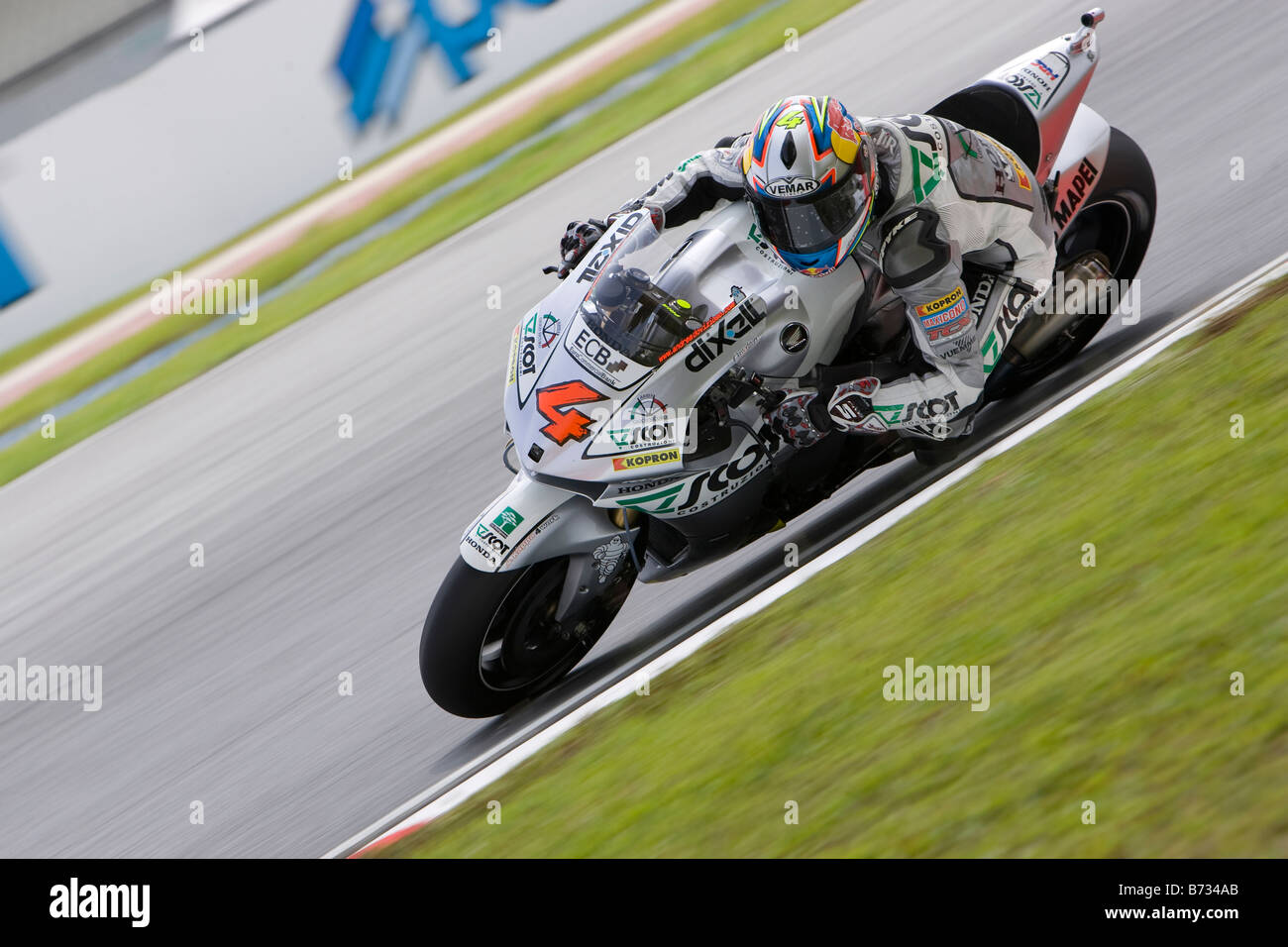 2008 L'Italien Andrea Dovizioso Jir Team Scot Motogp en 2008 le Grand Prix moto de Malaisie Polini Circuit Sepang Malaisie Banque D'Images