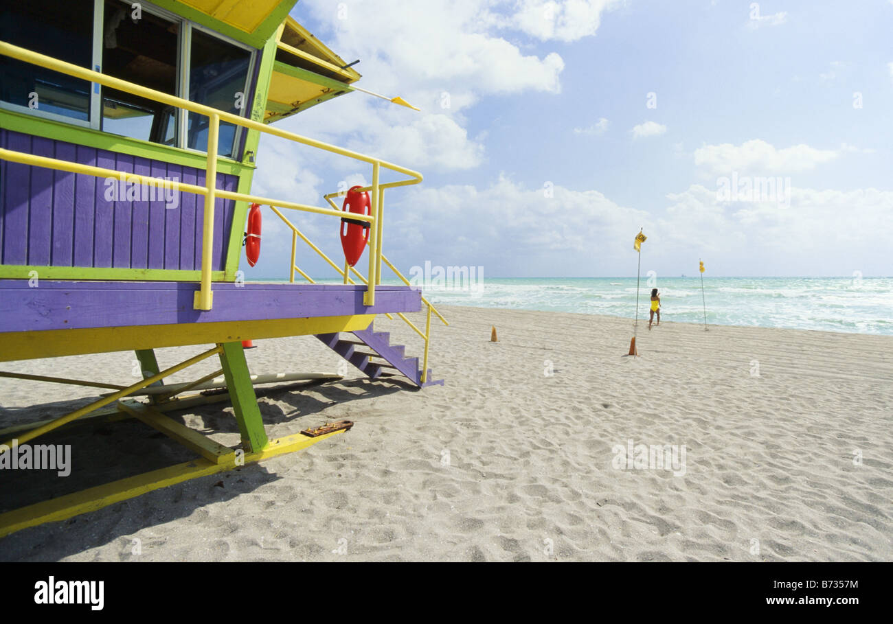 De secours, South Beach, Miami Beach Banque D'Images De secours, South Beach, Miami Beach Banque D'Images