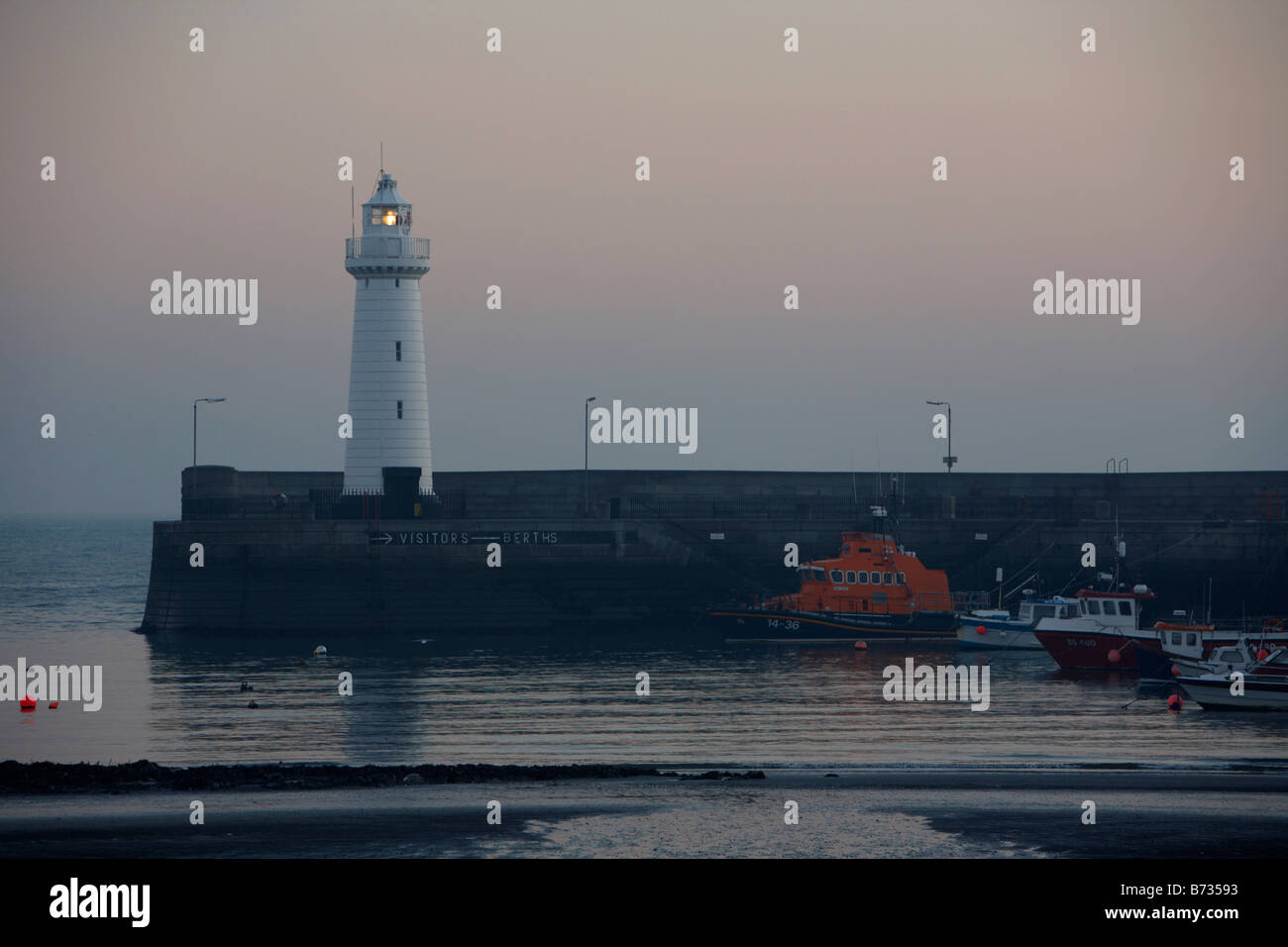 Donaghadee leuchtturm County Down Irlande du Nord UK Banque D'Images