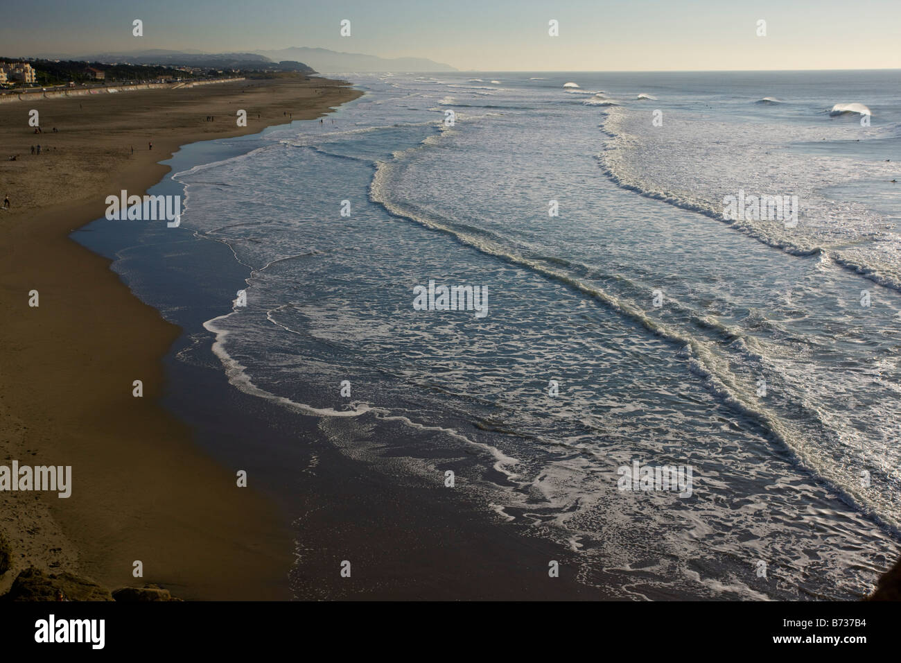 Plage de l'océan sur la côte de l'océan pacifique de San Francisco California USA north central Banque D'Images