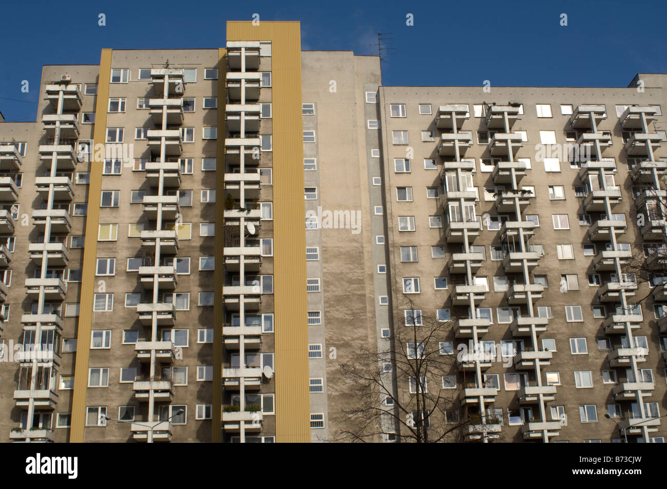 Appartement neuf blocs sur Ulica Dzika à Varsovie Banque D'Images