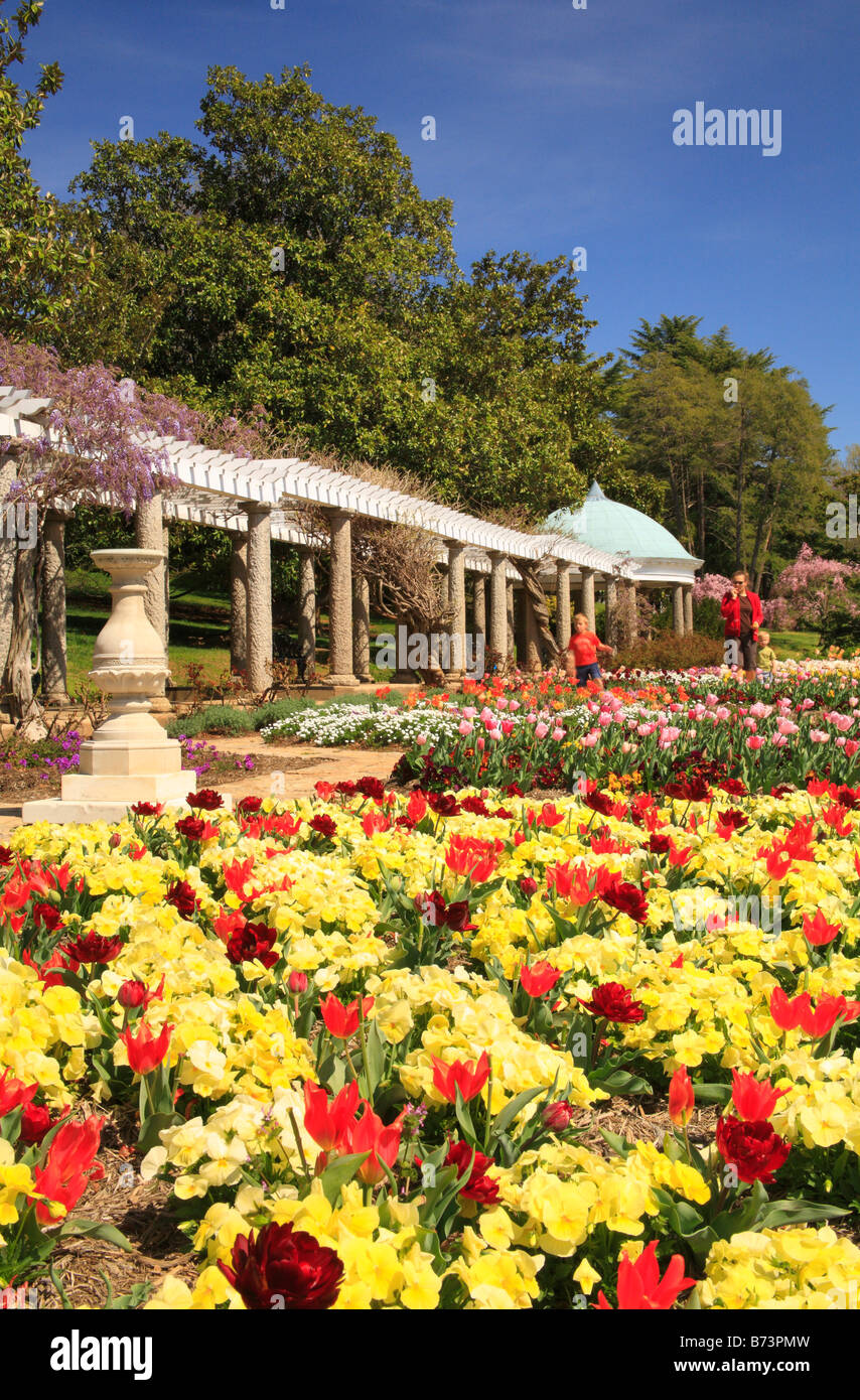 Jardin italien à Maymont Park, Richmond, Virginia, USA Banque D'Images