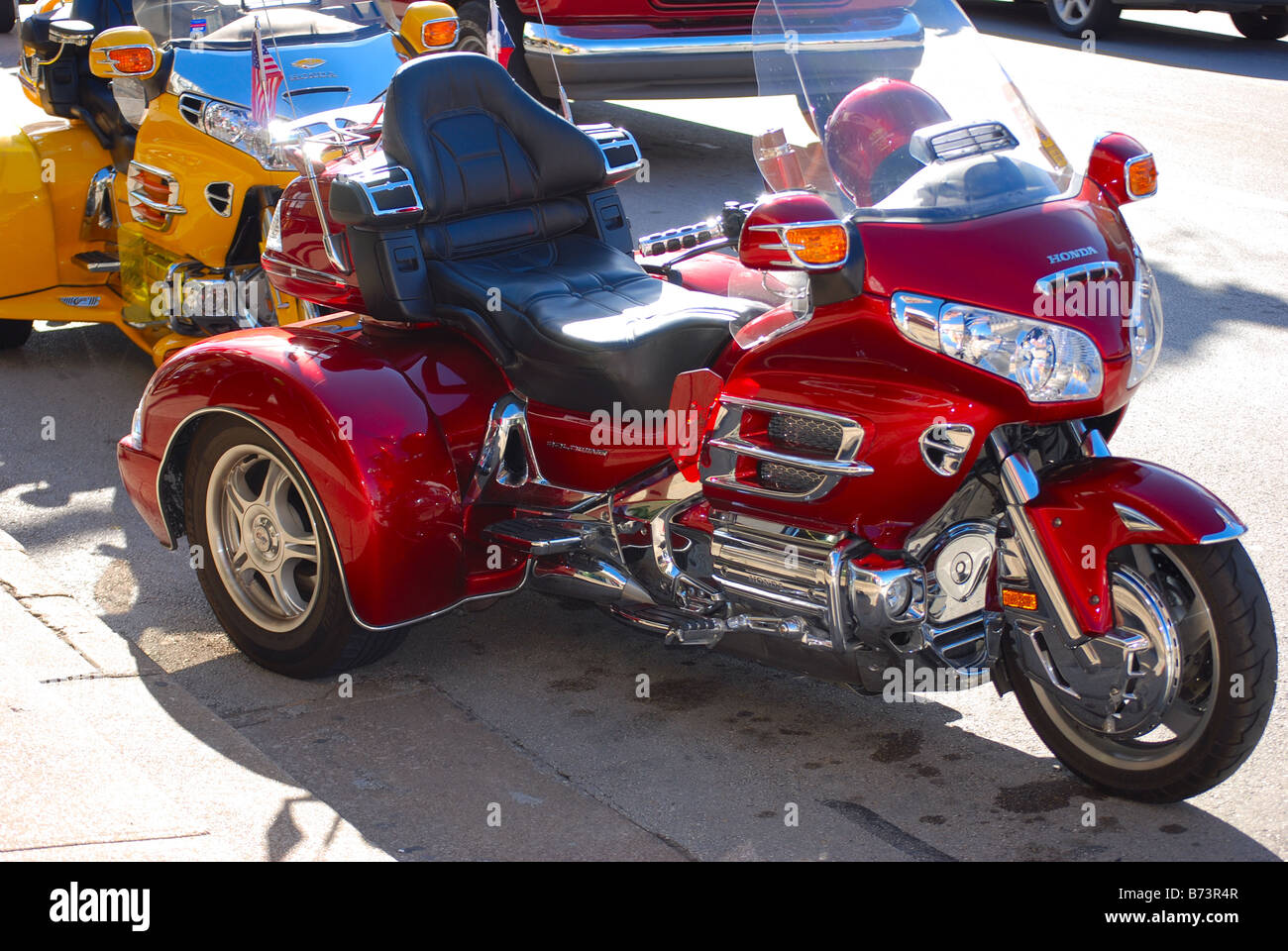 Tricycle rouge Banque D'Images