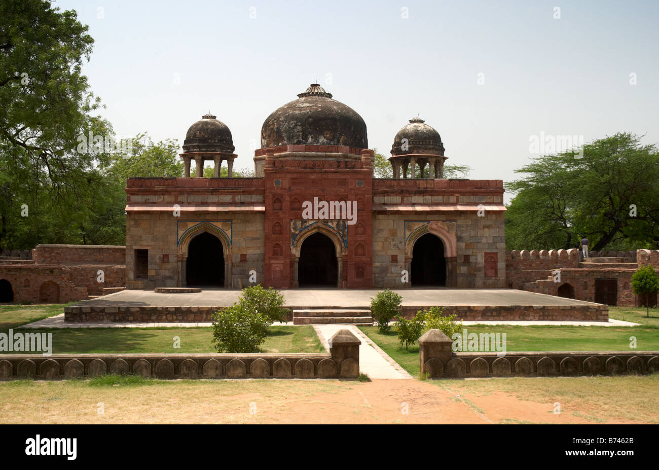 Un bâtiment à l'intérieur du complexe de Tombe de Humayun dans le centre de Delhi, Inde Banque D'Images