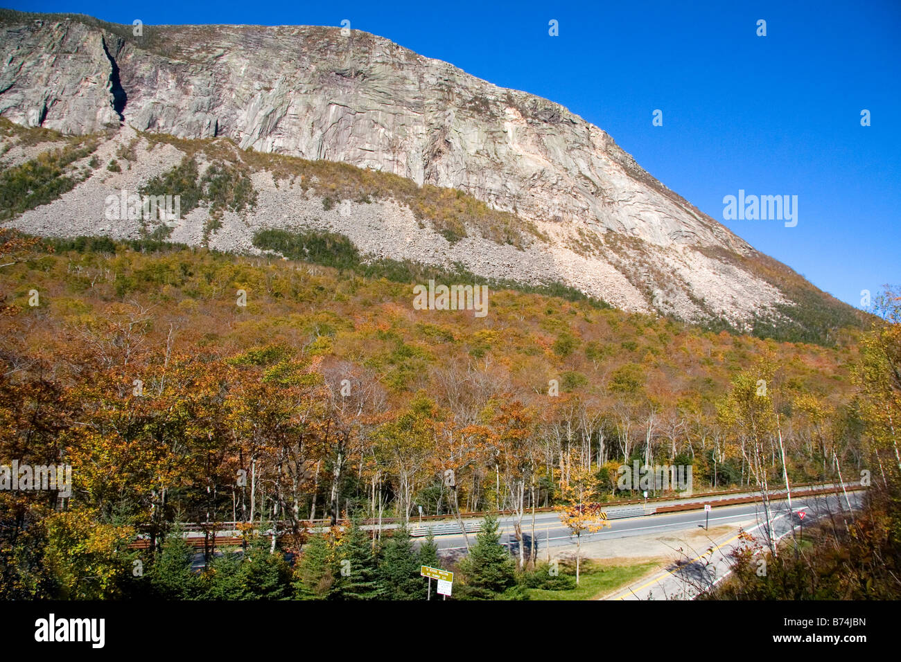 Cannon Mountain est un pic dans les Montagnes Blanches, situé à l'intérieur de la Franconia Notch State Park New York USA Banque D'Images