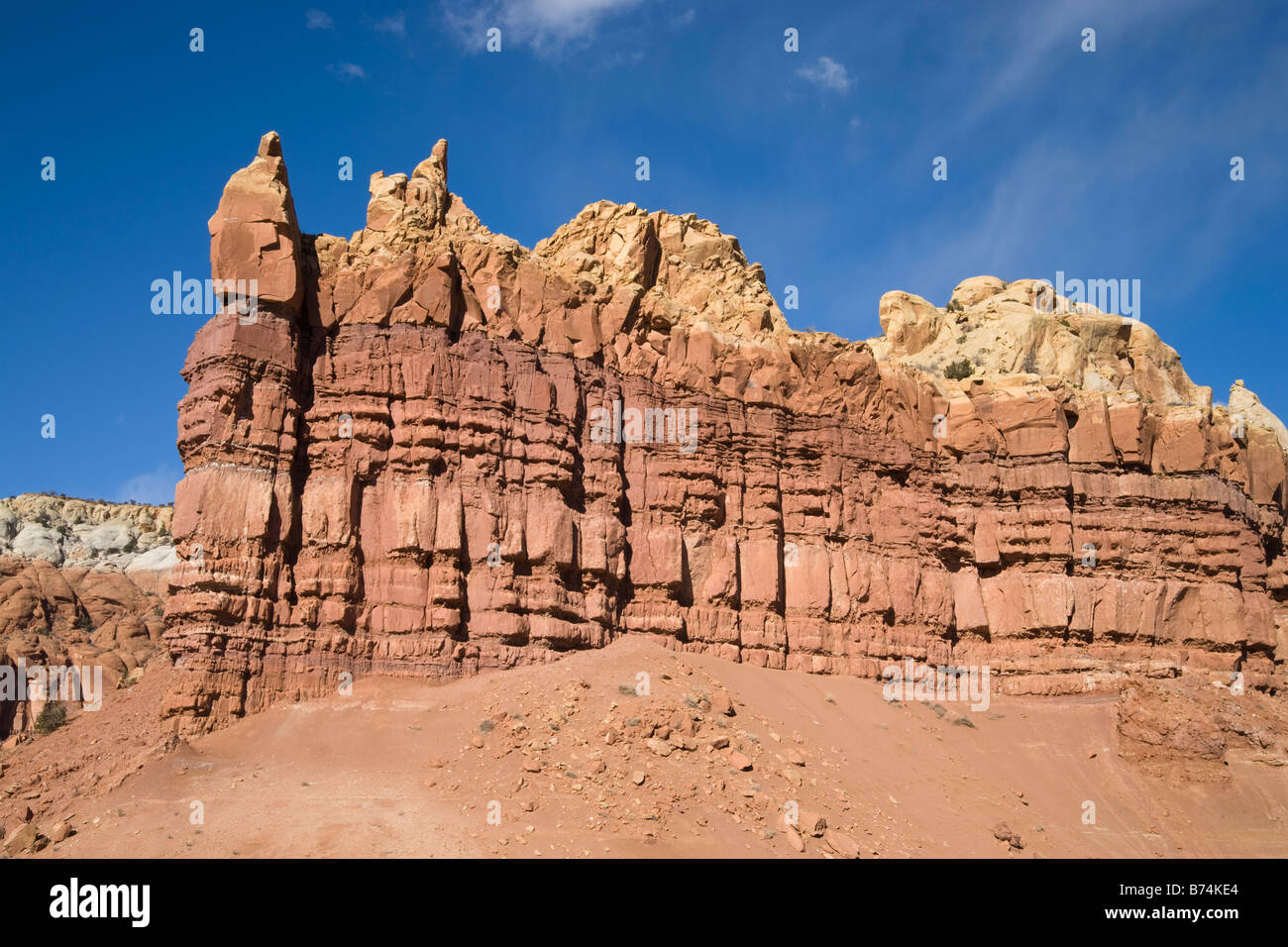 Rock formation à Ghost Ranch au Nouveau Mexique Banque D'Images