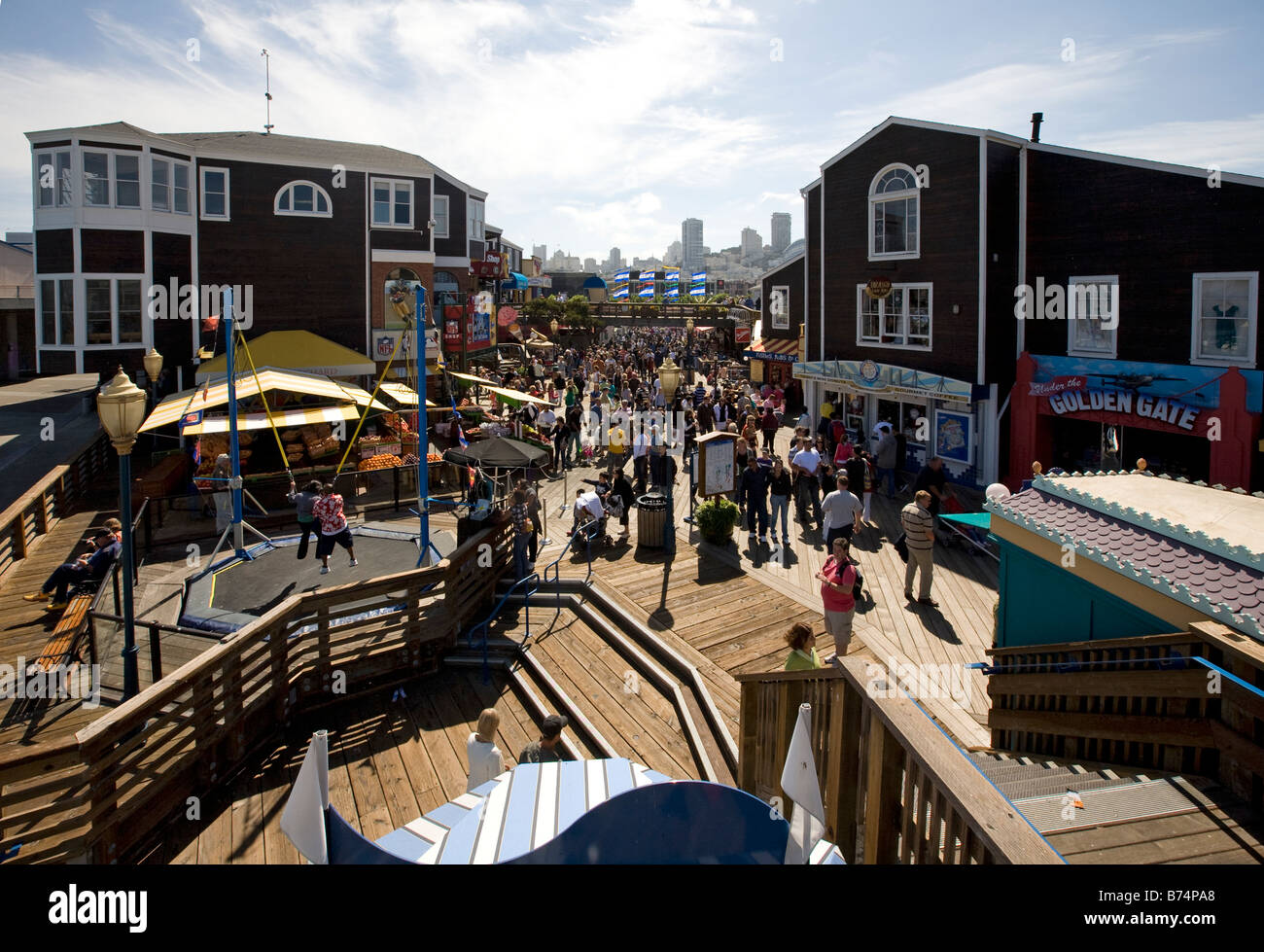 Pier 39, Fisherman's Wharf, San Francisco Banque D'Images